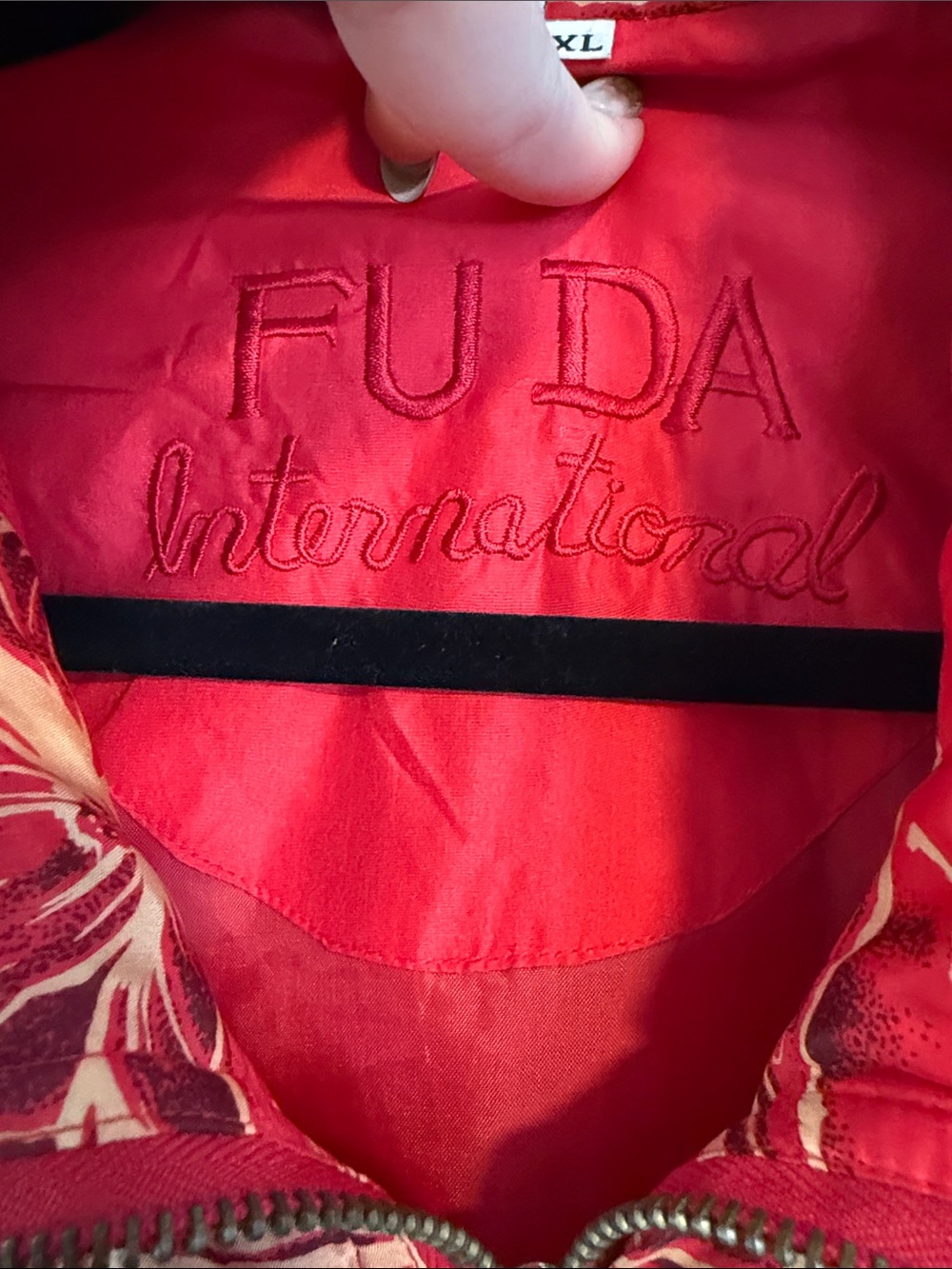 Fuda International Vintage Full Zip Bomber Jacket with Silk Outer Shell - Picture 2 of 8